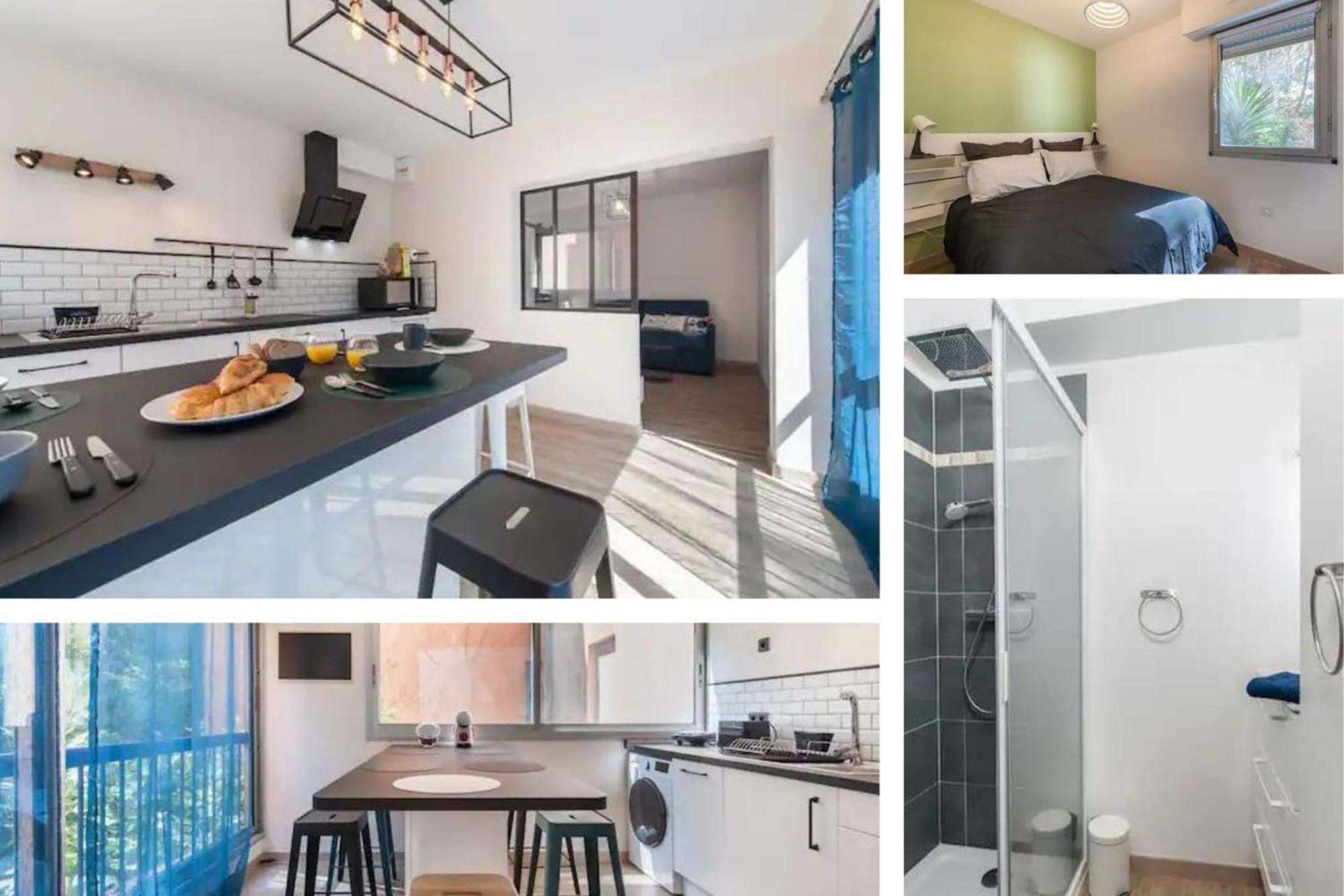Cosy La Baie Des Anges - Plage La Ciotat - Classe 3 Etoiles Apartment Luaran gambar