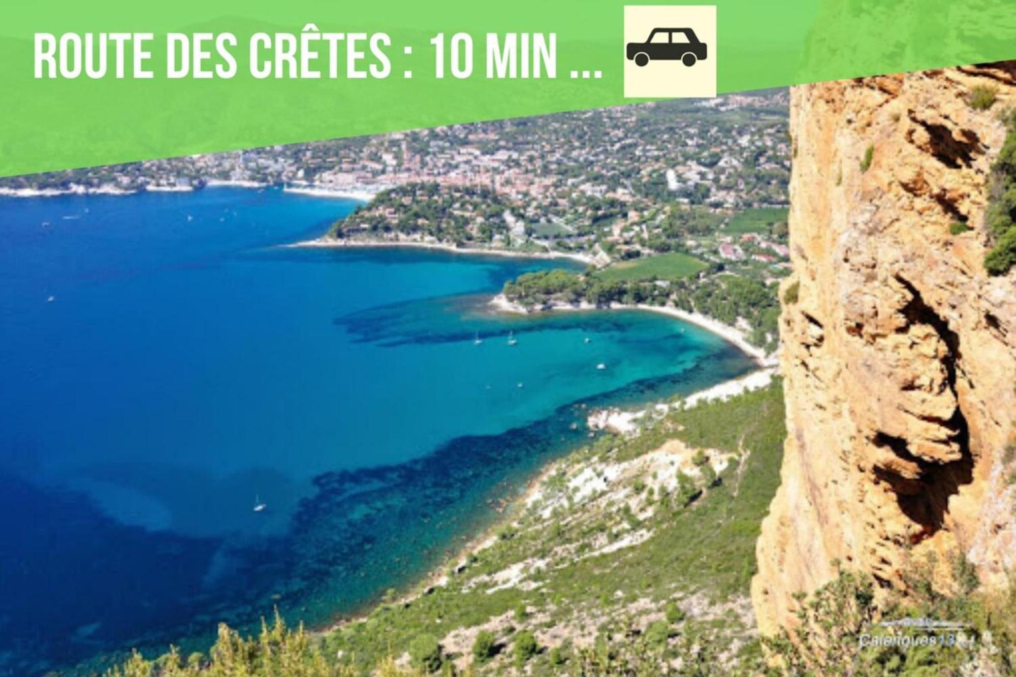 Cosy La Baie Des Anges - Plage La Ciotat - Classe 3 Etoiles Apartment Luaran gambar